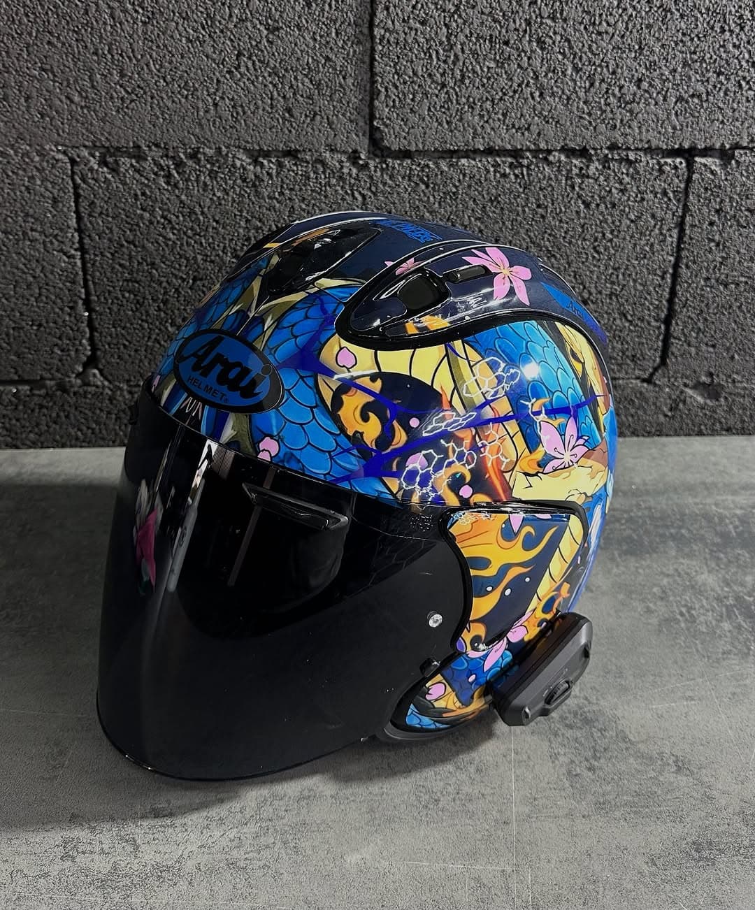 Kit déco 100% personnalisé sur casque arai 